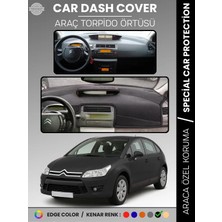 E-BİZ Cıtroen C4 (2004-2009) Torpido Örtüsü Ön Göğüs Torpido Koruma Tam Uyum Çatlamayı Önler Kolay Montaj