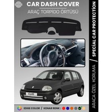 E-BİZ Renault Clıo 2 Aırbaglı (2001-2012) Torpido Örtüsü Ön Göğüs Koruma Torpido Koruma Araca Özel