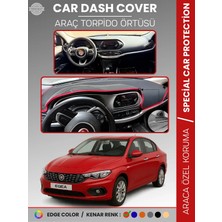 E-BİZ Fiat Egea Ekransız Uzun (2007-2021) Torpido Örtüsü Ön Göğüs Torpido Koruma Tam Uyum  Kolay Montaj