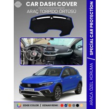 E-BİZ Fiat Egea Cross (2020+) Ekranlı Torpido Örtüsü Ön Göğüs Koruma Torpido Koruma Tam Uyum  Kolay Montaj