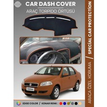 E-BİZ Fiat Siena (2005-2012) Torpido Örtüsü Ön Göğüs Koruma Araca Özel Çatlamayı Önler Kaymaz Kolay Montaj