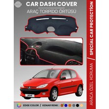 E-BİZ Peugeot 206 Küçük Ekran (1998-2003) Torpido Örtüsü Ön Göğüs Torpido Koruma Birebir Uyum Kaymaz