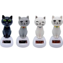 Buğz Güneş Enerjili Sallanan Kedi Figürü