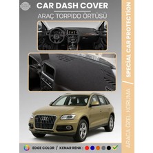 E-BİZ Audi Q5 (2008-2017) Torpido Örtüsü Ön Göğüs Koruma Torpido Koruma Araca Özel Kaymaz Kolay Montaj