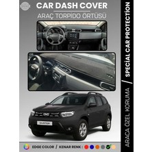 E-BİZ Dacıa Duster (2023+) Torpido Örtüsü Ön Göğüs Koruma Torpido Koruma Çatlamayı Engeller Tam Uyum