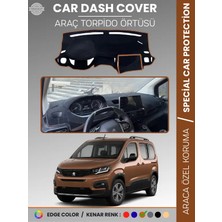 E-BİZ Peugeot Rifter (2018-2025) Torpido Örtüsü Ön Göğüs Koruma Torpido Koruma Tam Uyum Kaymaz Özel Kesim