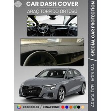 E-BİZ Audi A3 (2020+) Torpido Örtüsü Ön Göğüs Koruma Torpido Koruma Araca Özel Kaymaz Kolay Montaj