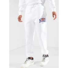 Nike Club Fleece Pants Arch Oversize Beyaz Erkek Eşofman Altı ( Bir Beden Küçük Alınız)