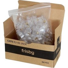 Frisby Frısby FNW-RJ4520N Cat6 RJ45 Utp Konnektör 100 Lü Kutu