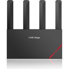 H3C Magic NX30, Dual Band, Wifi 6, 3000MBPS, 4port Gigabit, 4AD Anten, Masaüstü, Router, Access Poin
