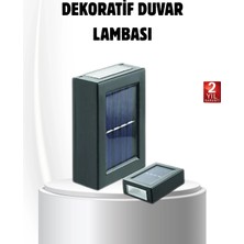 Buğz Solar Güçlü 6 LED Dış Mekan Lambası – Otomatik Aç/kapa Işık Sensörlü Aydınlatma