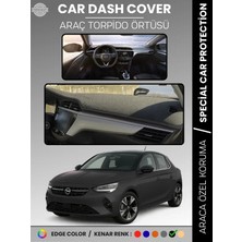 E-BİZ Opel Corsa F (2019+) Torpido Örtüsü Ön Göğüs Koruma Torpido Koruma Birebir Uyum Kaymaz Özel Kesim