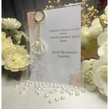 Umut Hediyecilik Anneler Günü Hediyesi Istiridye Anahtarlık 8 Adet