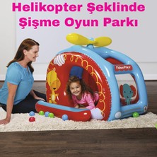 Bestway Fisher-Price Şişme Helikopter Şeklinde Oyun ve Top Havuzu / 1.37M x 1.12M x 97CM Helicopter Ball Pit - 93502