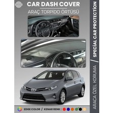 E-BİZ Toyota Auris (2012-2019) Torpido Örtüsü Ön Göğüs Halı Torpido Koruma Tam Uyum Uv Koruma Kolay Montaj