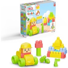 Fen Toys 04128 Yumuşak Bloki Blokları Araba Set 24 Parça