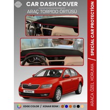 E-BİZ Skoda Octavıa A7 (2013-2019) Torpido Örtüsü Ön Göğüs Halı Torpido Koruma Tam Uyum Kaymaz Uv Koruma