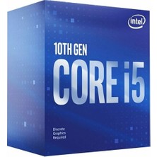 Intel Core I5 10400F 6 Core 2.90 Ghz 12MB 1200P 65W Tray (Kutusuz) (Fansız) (10.nesil) (Novga)