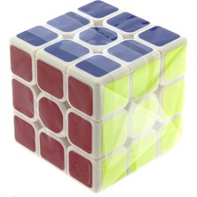 Buğz Beyaz Zemin Üzeri Renkli Zeka Küpü 3X3X3-5,5 Cm 
