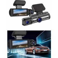 Buğz Araç Içi Full Hd Kamera Ön ve Arka Kameralı Ekranlı Araç Kamerası