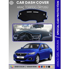 E-BİZ Peugeot 301 (2012-2024) Torpido Örtüsü Ön Göğüs Koruma Torpido Koruma Birebir Uyum Kaymaz Özel Kesim
