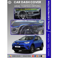 E-BİZ Toyota Rav4 XA40 (2013-2018) Torpido Örtüsü Panel Halısı Torpido Koruma Tam Uyum Uv Koruma Kaymaz