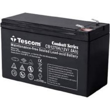 Tescom Combatt CBL12-7E 12V 7AH Tam Bakımsız Kuru Akü
