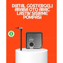 Buğz 150 Psı Yüksek Basınç Kapasiteli Kablosuz Lastik Pompası