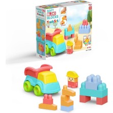 Fen Toys 04123 Yumuşak Bloki Bloklar Kamyon Set 24 Parça