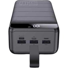 Buğz Powerbank Çoklu Şarj Girişi 50.000 Mah Taşınabilir Dijital Göstergeli