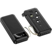 Buğz Powerbank Şarj Cihazı 4 Çıkışlı 20.000 Mah Powerbank Kompakt Yüksek Kapasiteli Hızlı Şarj