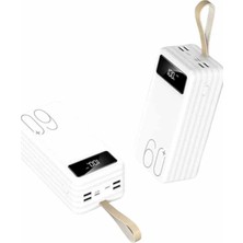 Buğz Powerbank 60.000 Mah Taşınabilir Şarj Hızlı El Fenerli Dijital Göstergeli