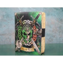 Buğz Kurukafa Deri Defter