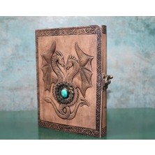 Buğz Taşlı Deri Defter Model 8