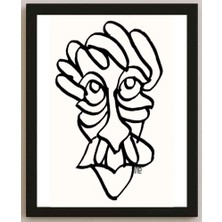 Karikatural Nezih Danyal Tipler Kişiye Özel Sertifikalı Sınırlı Fine Art Karikatür Baskı NTP00055