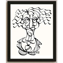 Karikatural Nezih Danyal Tipler Kişiye Özel Sertifikalı Sınırlı Fine Art Karikatür Baskı NTP00057