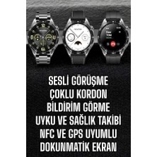 Buğz Akıllı Saat Titreşimli Amoled Ekran Uyku ve Sağlık Takibi Sesli Görüşme