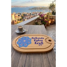 Pinkipay Kahve Keyfi Temalı Afilli Kahve Sunum Tablası (Figür 12)