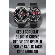 Buğz Akıllı Saat Gps ve Nfc Özelliği Sesli Görüşme Dokunmstik Ekran