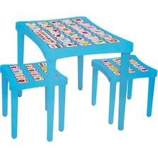 Pilsan PİLSAN STORY İKİ TABURELİ MASA (MAVİ)