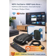 Buğz 1080P Dijital Uydu Alıcısı – Youtube, Wifi, HDMI USB Bağlantılı, Otomatik Kanal Ayarlı