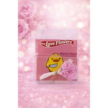 İnci Sepette Pipik Tehlikeli Civciv Kişiselleştirilmiş Spotify Qr - Mini Buketi ve Aynalı Hediye Paketli