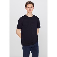 Lee Mid Logo Erkek T-Shirt L2610041001 Black