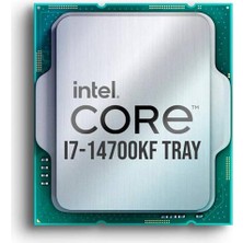 Intel Core I7 14700KF 20 Core 3.40 Ghz 33MB 1700P 125W Tray (Kutusuz) (Fansız) (14. Nesil) (Novga)