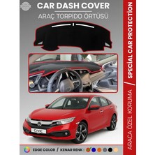 E-BİZ Honda Cıvıc (Fc5 2015-2022) Torpido Örtüsü Torpido Koruma Tam Uyum Çatlamayı Önler Kolay Montaj