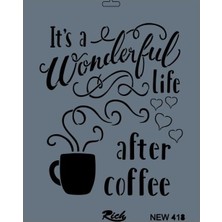 Rich New Seri N-418 Stencil 35X25 cm