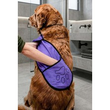 Petza Bark&Dry Mikrofiber Köpek Havlusu Mor