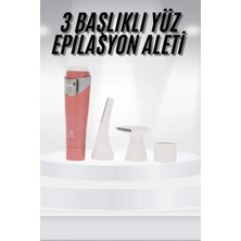Buğz 3 Başlıklı Yüz Kaş Epilasyon Aleti Değiştirilebilir Başlık Hassas Ciltlere Uygun