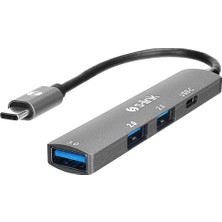 S-Lınk SWV-USBC023, Type-C To 2xusb 2.0, 1xusb 3.0, 1xtype-C Metal, USB Hub