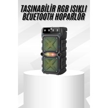 Buğz Çift Çıkışlı Güçlü Bataryalı Kablosuz Yüksek Ses Kaliteli Bluetooth Hoparlör